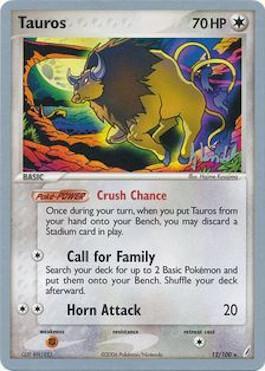 Tauros (12/100) (Empotech - Dylan Lefavour) [World Championships 2008] Pokémon