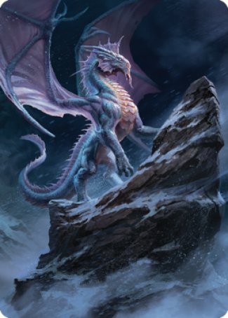 Ancient Silver Dragon Art Card (06) [Commander Legends: Battle for Baldur's Gate Art Series] Magic: The Gathering