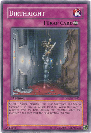 Birthright [SDWS-EN037] Common Yu-Gi-Oh!