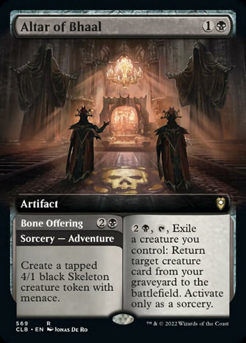 Altar of Bhaal // Bone Offering (Extended Art) [Commander Legends: Battle for Baldur's Gate] Magic: The Gathering