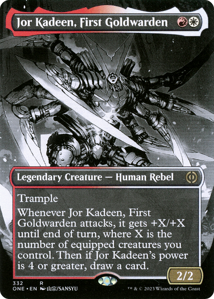 Jor Kadeen, First Goldwarden (Borderless Manga) [Phyrexia: All Will Be One] Magic: The Gathering