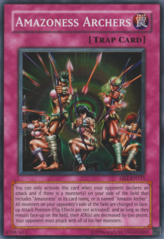Amazoness Archers [DR1-EN151] Super Rare Yu-Gi-Oh!