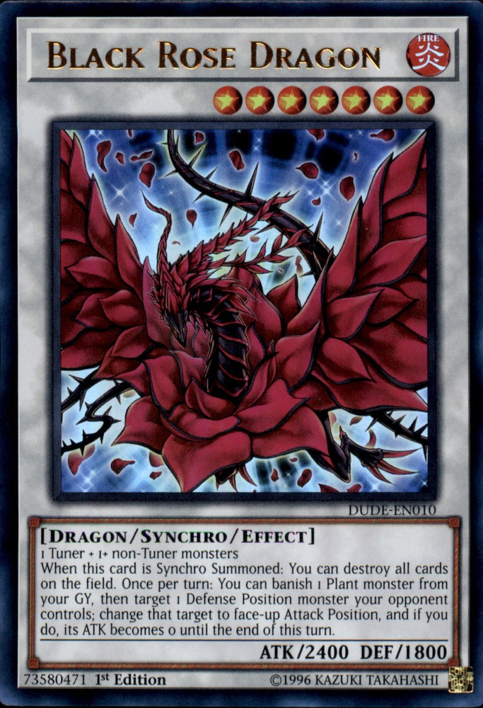 Black Rose Dragon [DUDE-EN010] Ultra Rare Yu-Gi-Oh!
