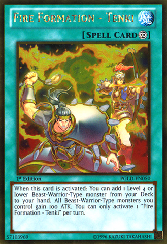 Fire Formation - Tenki [PGLD-EN050] Gold Rare Yu-Gi-Oh!