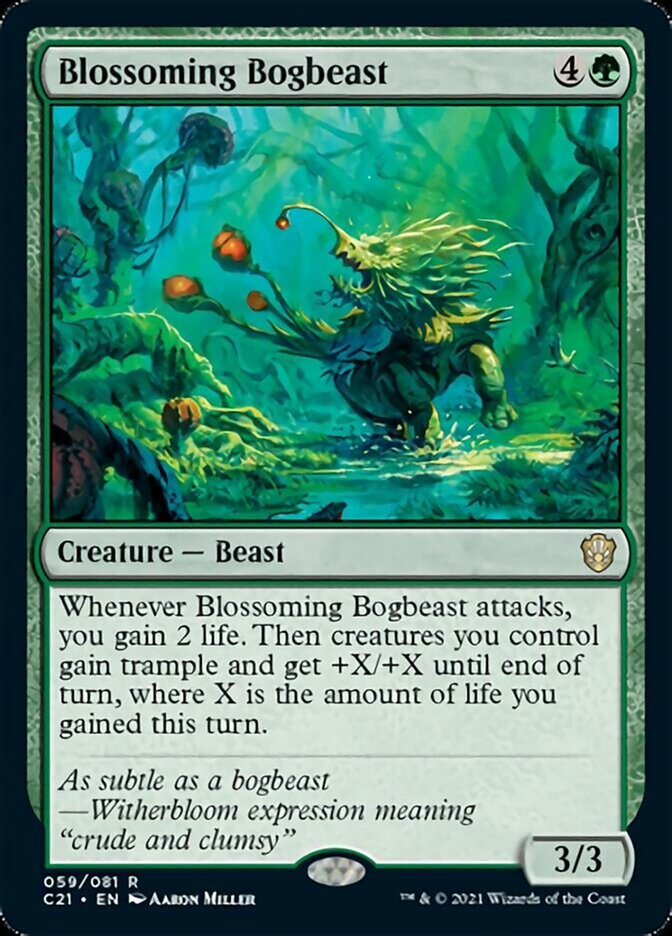 Blossoming Bogbeast [Commander 2021] Magic: The Gathering