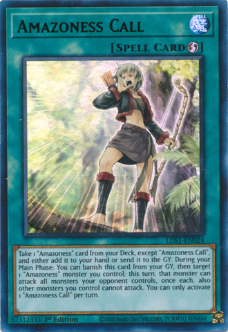 Amazoness Call (Green) [LDS1-EN024] Ultra Rare Yu-Gi-Oh!