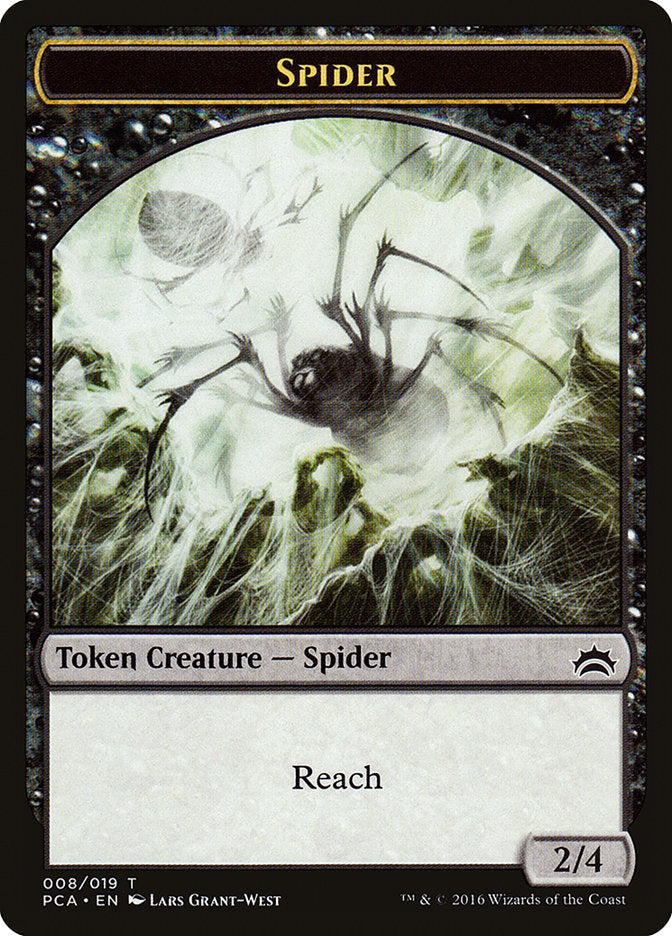 Spider // Saproling Double-Sided Token [Planechase Anthology Tokens] Magic: The Gathering