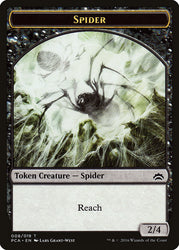 Spider // Saproling Double-Sided Token [Planechase Anthology Tokens] Magic: The Gathering