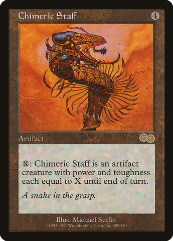 Chimeric Staff [Urza's Saga] Magic: The Gathering