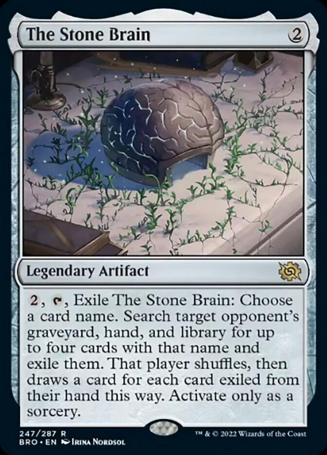 The Stone Brain [The Brothers' War] Magic: The Gathering