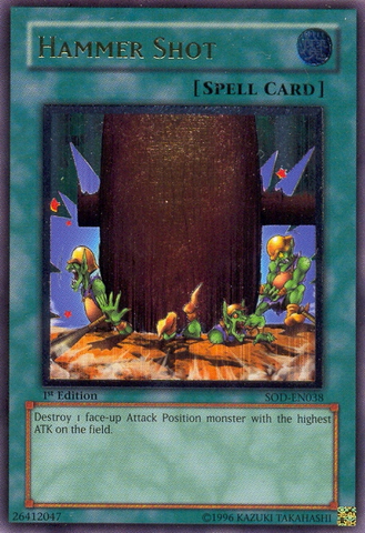 Hammer Shot [SOD-EN038] Ultimate Rare Yu-Gi-Oh!