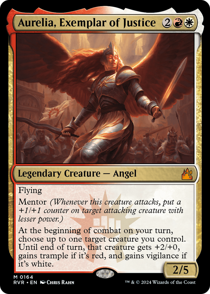 Aurelia, Exemplar of Justice [Ravnica Remastered] Magic: The Gathering