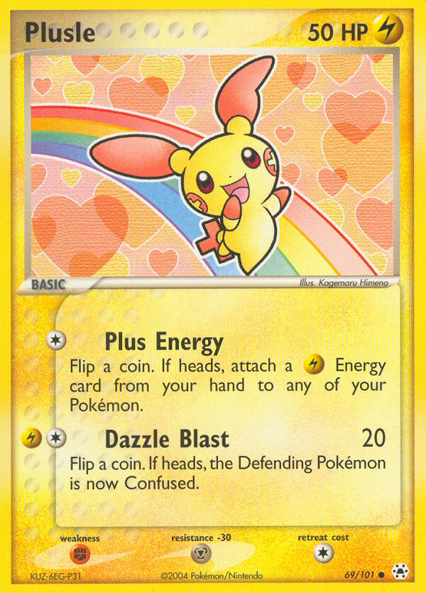 Plusle (69/101) [EX: Hidden Legends] Pokémon