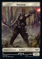 Soldier (003) // Ultramarines Honour Guard Double-Sided Token [Warhammer 40,000 Tokens] Magic: The Gathering