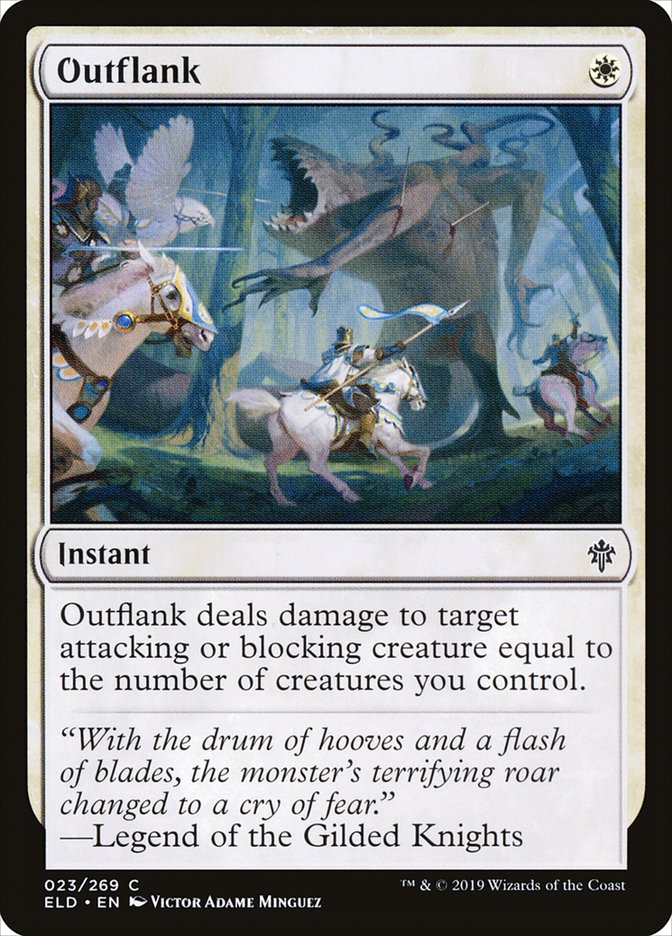 Outflank [Throne of Eldraine] Magic: The Gathering