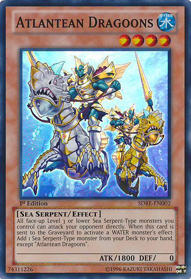 Atlantean Dragoons [SDRE-EN002] Super Rare Yu-Gi-Oh!