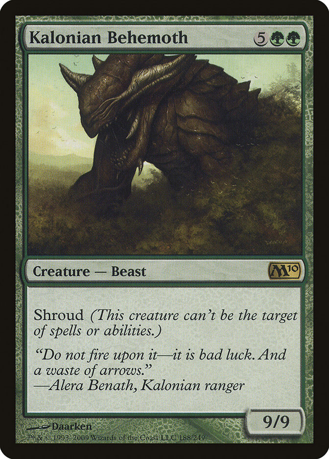 Kalonian Behemoth [Magic 2010] Magic: The Gathering
