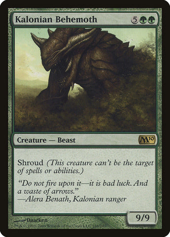 Kalonian Behemoth [Magic 2010] Magic: The Gathering