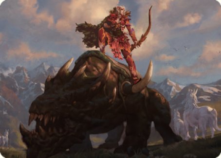 Meria's Outrider Art Card [Dominaria United Art Series] Magic: The Gathering