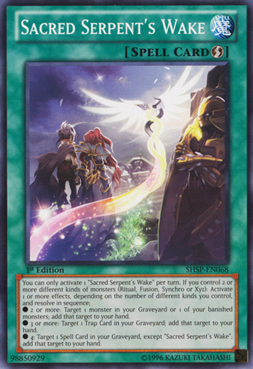 Sacred Serpent's Wake [SHSP-EN068] Common Yu-Gi-Oh!