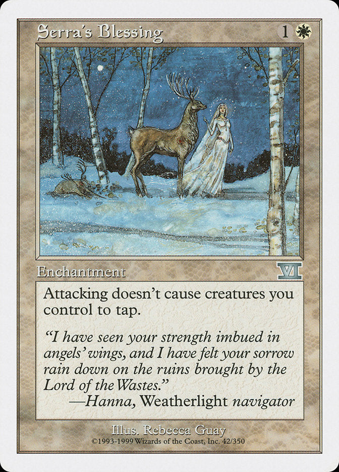 Serra's Blessing [Classic Sixth Edition] Magic: The Gathering