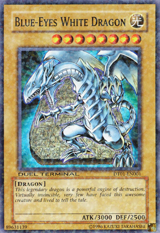 Blue-Eyes White Dragon [DT01-EN001] Super Rare Yu-Gi-Oh!