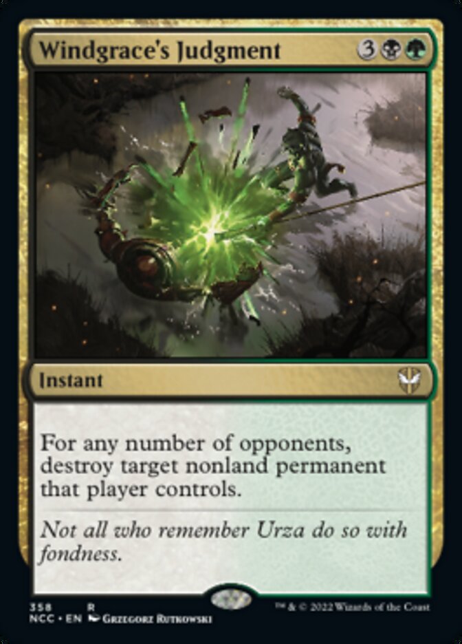 Windgrace's Judgment [Streets of New Capenna Commander] Magic: The Gathering