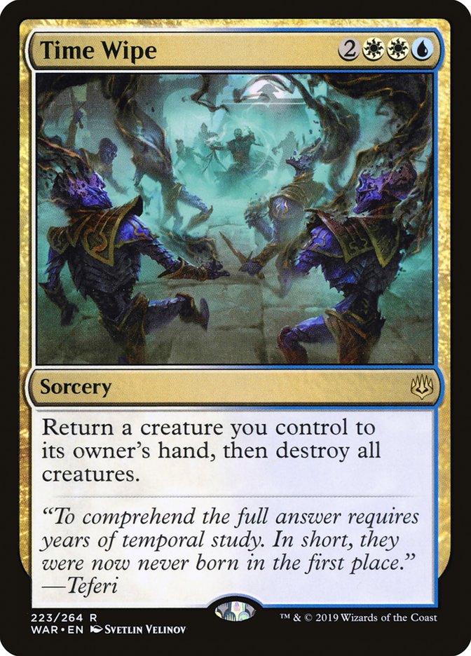 Time Wipe [War of the Spark] Magic: The Gathering