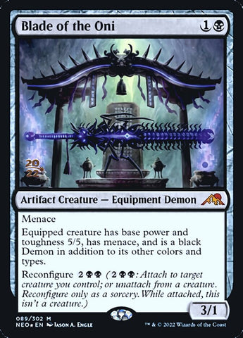Blade of the Oni [Kamigawa: Neon Dynasty Prerelease Promos] Magic: The Gathering