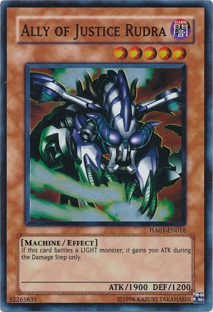 Ally of Justice Rudra [HA01-EN016] Super Rare Yu-Gi-Oh!