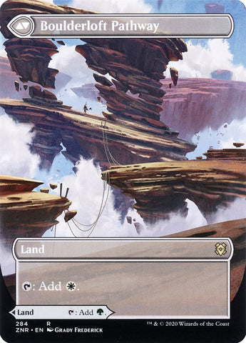 Branchloft Pathway // Boulderloft Pathway (Borderless Alternate Art) [Zendikar Rising] Magic: The Gathering