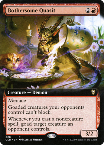 Bothersome Quasit (Extended Art) [Commander Legends: Battle for Baldur's Gate] Magic: The Gathering