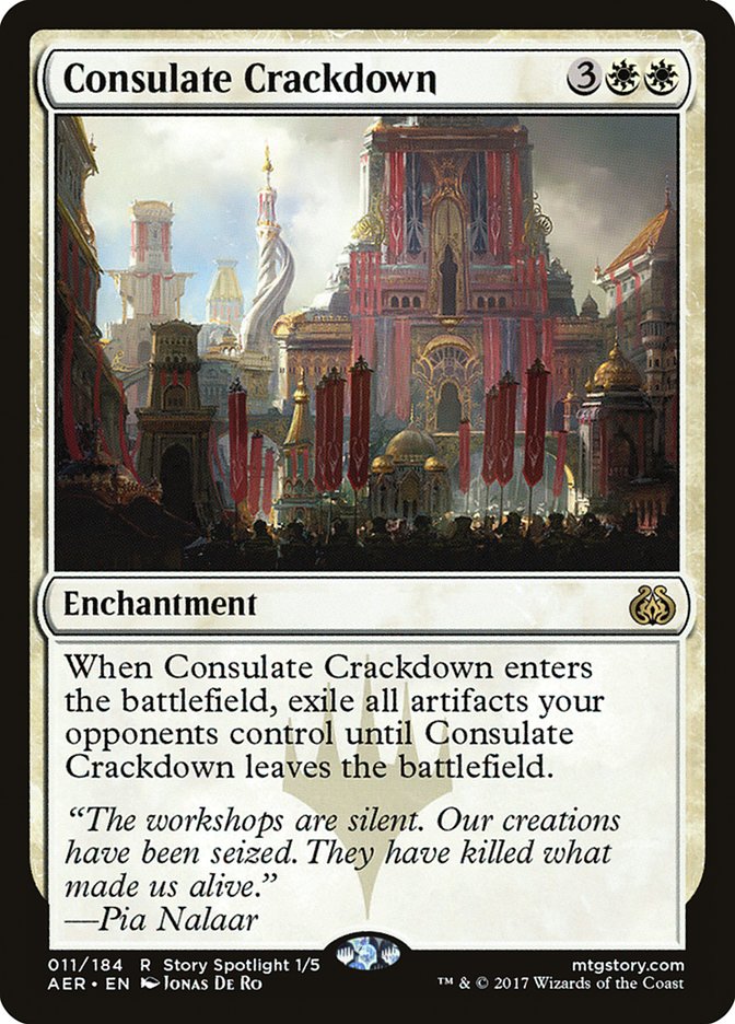 Consulate Crackdown [Aether Revolt] Magic: The Gathering