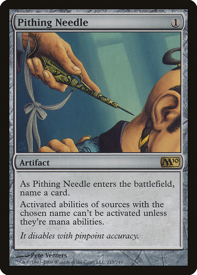 Pithing Needle [Magic 2010] Magic: The Gathering