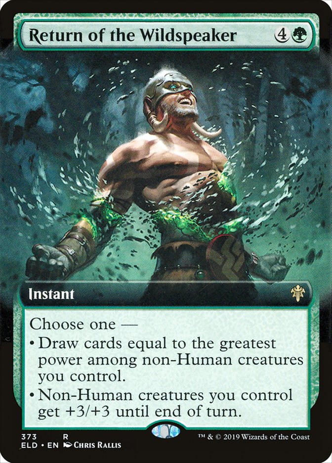 Return of the Wildspeaker (Extended Art) [Throne of Eldraine] Magic: The Gathering