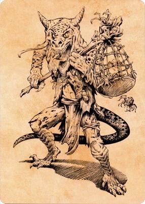 Taunting Kobold Art Card [Commander Legends: Battle for Baldur's Gate Art Series] Magic: The Gathering