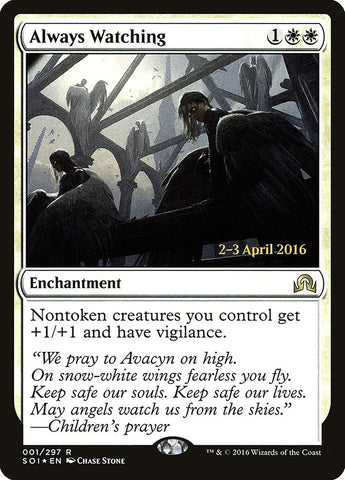 Always Watching [Shadows over Innistrad Prerelease Promos] Magic: The Gathering
