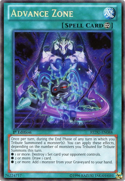 Advance Zone [REDU-EN088] Secret Rare Yu-Gi-Oh!