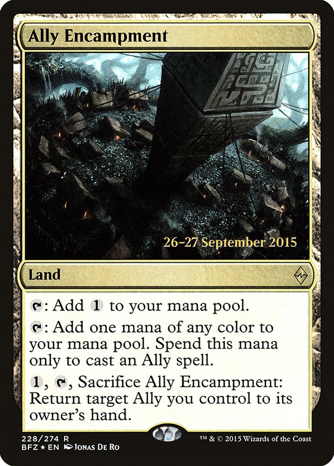 Ally Encampment [Battle for Zendikar Prerelease Promos] Magic: The Gathering