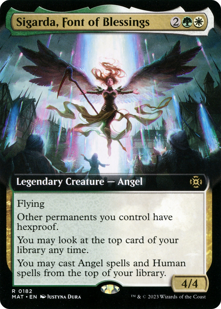 Sigarda, Font of Blessings (Extended Art) [March of the Machine: The Aftermath] Magic: The Gathering