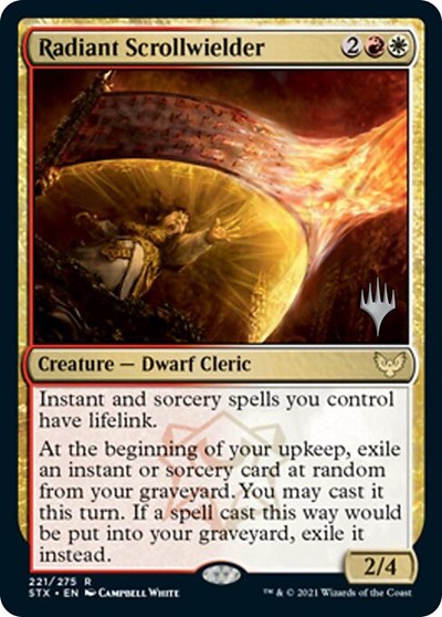 Radiant Scrollwielder (Promo Pack) [Strixhaven: School of Mages Promos] Magic: The Gathering
