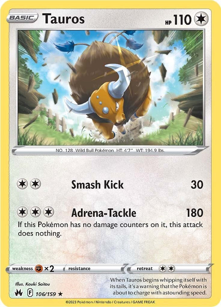 Tauros (106/159) [Sword & Shield: Crown Zenith] Pokémon