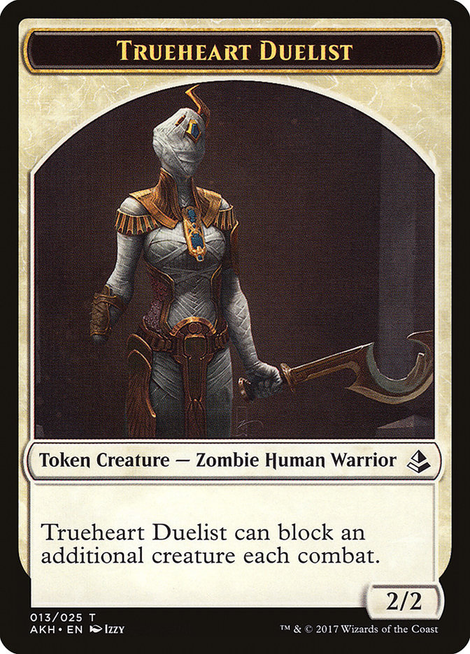 Trueheart Duelist Token [Amonkhet Tokens] Magic: The Gathering