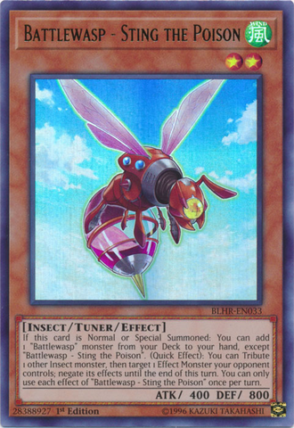 Battlewasp - Sting the Poison [BLHR-EN033] Ultra Rare Yu-Gi-Oh!