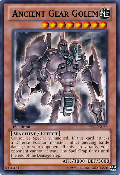 Ancient Gear Golem [BP02-EN035] Rare Yu-Gi-Oh!