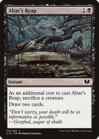 Altar's Reap [Commander 2015] Magic: The Gathering