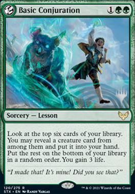 Basic Conjuration (Promo Pack) [Strixhaven: School of Mages Promos] Magic: The Gathering