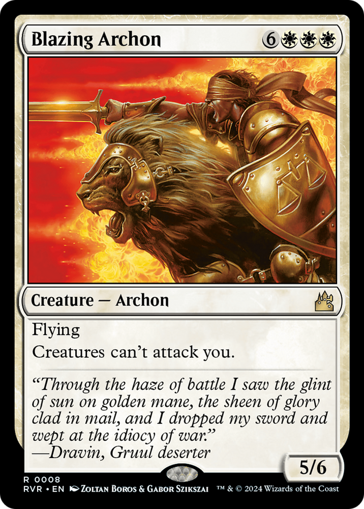 Blazing Archon [Ravnica Remastered] Magic: The Gathering