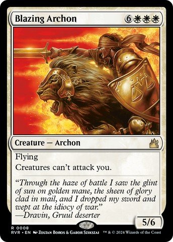 Blazing Archon [Ravnica Remastered] Magic: The Gathering