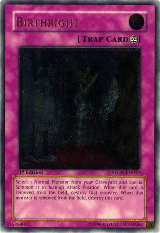 Birthright [STON-EN057] Ultimate Rare Yu-Gi-Oh!